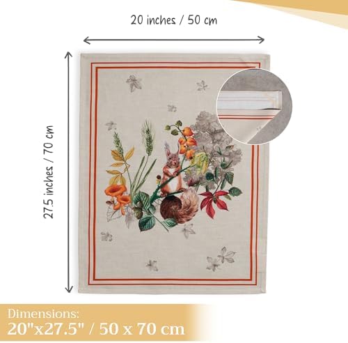 Maison d' Hermine Kitchen Towels Set of 3 Reusable 100% Cotton 27.50" x 20" - Image 4