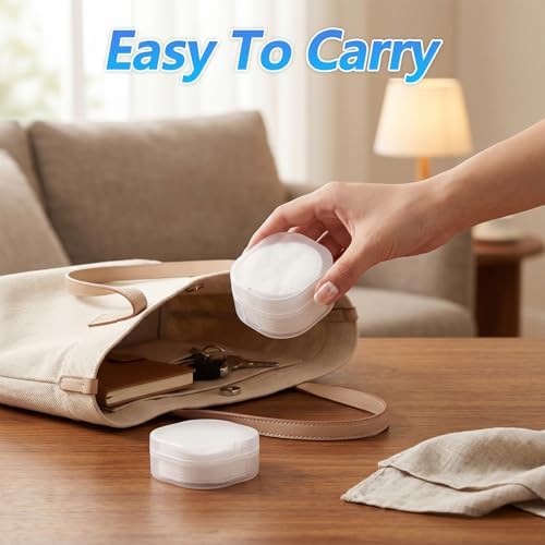 4 Pcs Travel Cotton Round Holder, Cotton Rounds - Image 5