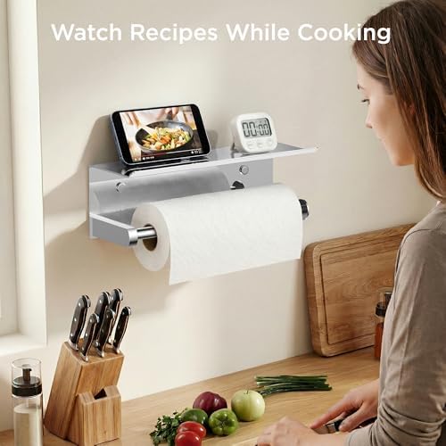 FORIOUS Wall Mount Paper Towel Holder - Image 6