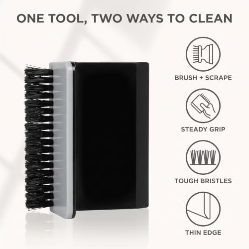 Black Kitchen Sink Squeegee Cleaner Countertop Brush Wiper Vegetable Cleaning - Image 4