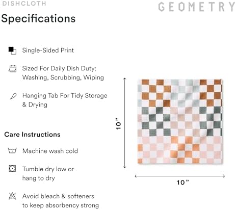 GEOMETRY Kitchen Dish Cloths - Image 6