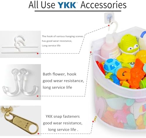 Ligereza Baby Bath Toy Organizer, Quick Drying, bath toy holder, Large Capacity - Image 6
