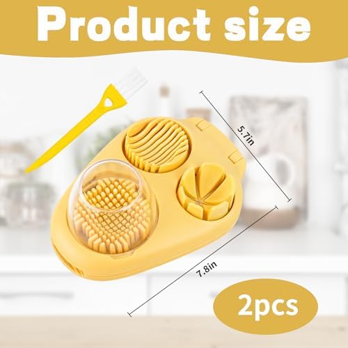 3 In 1 Egg Slicer For Hard Boiled Eggs, 3 Slice Modes Egg Cutter, Dishwasher - Image 2