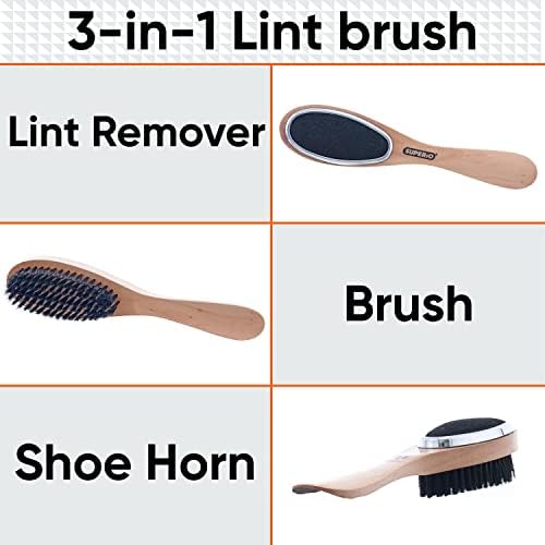 Superio Lint Brush for Clothes, 3 in 1 Garment Brush - Image 2