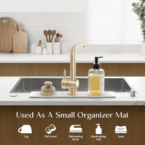 Eormoe Stone Faucet Mat for Kitchen Sink – Diatomite Drying Stone Mat & Sink - Image 5