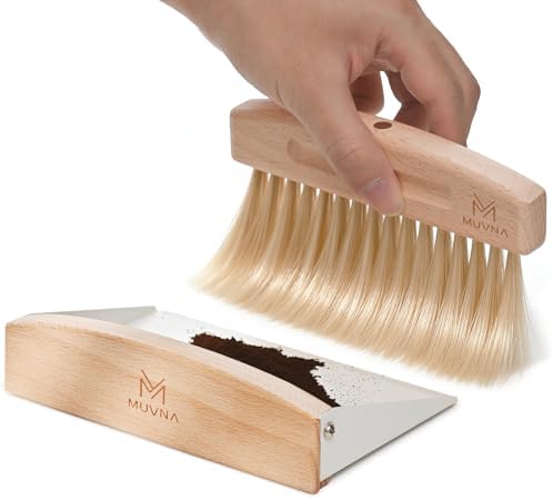Small Coffee Brush and Dust Pan Set by MUVNA
