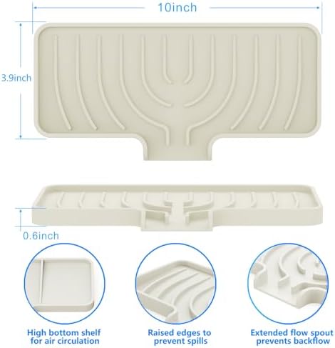 Sponge Holder for Kitchen Sink, Dish Sponge Holder Soap Tray - Image 2