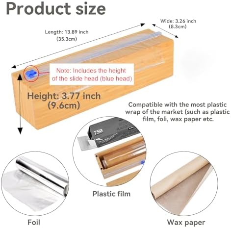 Plastic Wrap Dispenser with Cutter - Image 6