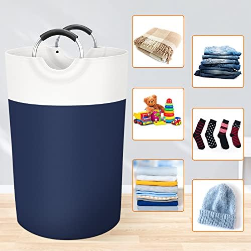 BlissTotes 115L Laundry Basket, Freestanding Collapsible Hamper - Image 4