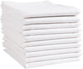 KAF Home White Kitchen Towels, 10 Pack, 100% Cotton by KAFHome