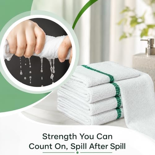 Bar Mop Towels Pack of 60 – Bulk Terry Cleaning Rags 16"x19" – Absorbent - Image 6