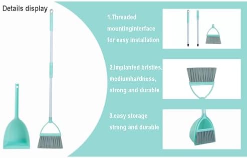 Mini Broom with Dustpan-Small Housekeeping Cleaning Sweep - Image 5