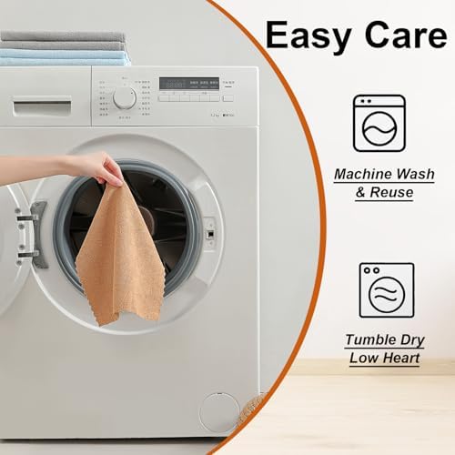 80 Pack Microfiber Cleaning Cloth Roll, Lint Free Rags & Tear Away Reusable - Image 6