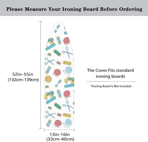 Ironing Board Covers Standard Size Cute Sewing Machine Pattern Ironing Board - Image 5