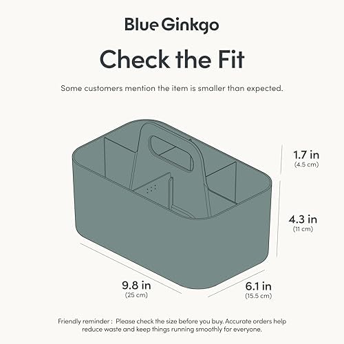 BLUE GINKGO Stackable Organizer Caddy, Made in Korea - Image 3