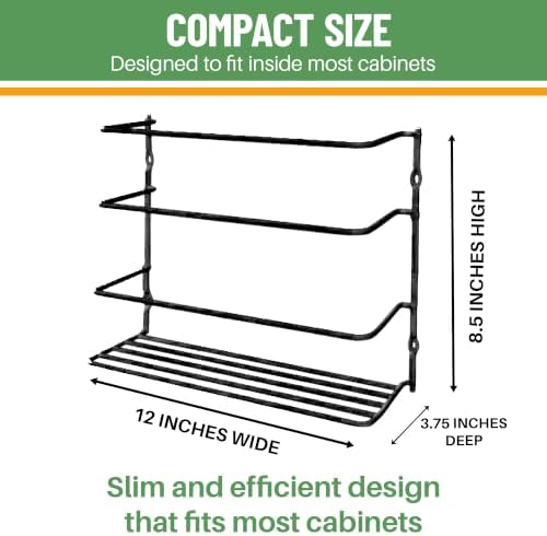 Evelots Kitchen Wrap Organizer - Image 4
