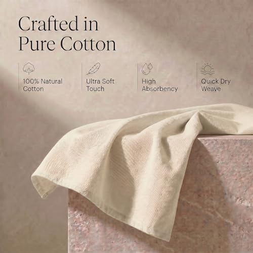Urban Villa Kitchen Towels Cotton Dish Towels 20”x30” Ivory - Image 4