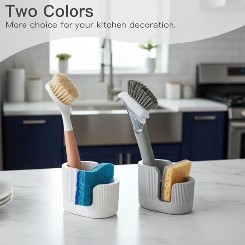 2-in-1 Diatomite Sponge Holder for Kitchen Sink, Quick-Drying Sponge and Dish - Image 5