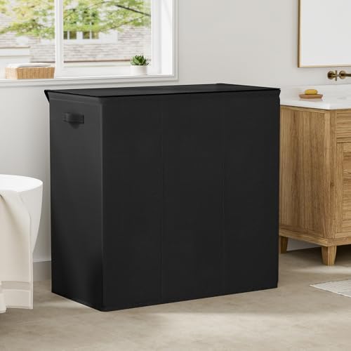 WOWLIVE 180L Laundry Hamper 3 Section, Large Laundry Basket - Image 3