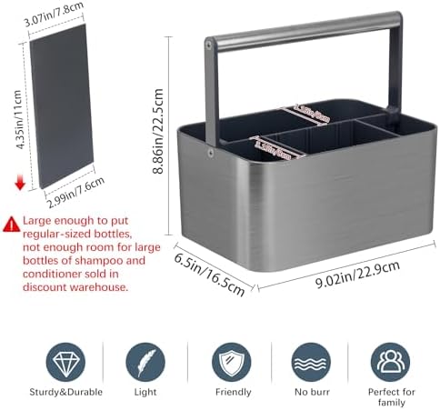 BYUNER Portable Shower Caddy Dorm: Compact Bathroom Caddy Organizer - Image 2