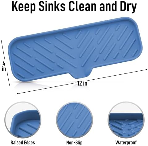 Zulay Kitchen Large Silicone Sponge Holder – Flexible Sink Organizer Tray - Image 4