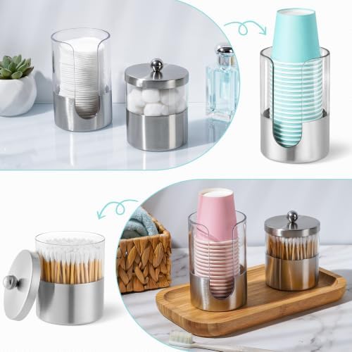 Gaussra Apothecary Jar & Cup Dispenser - Image 4