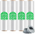 18in Stretch Wrap Roll, Heavy Duty 1500ft Shrink Wrap, 4 Pack by Elxrict
