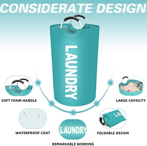 90L Large Laundry Basket, Dirty Clothes Waterproof Laundry Hamper - Image 3