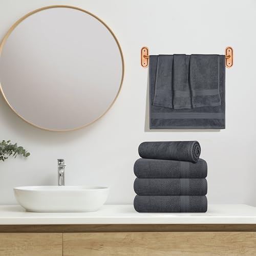 GLAMBURG Ultra Soft 6-Piece Hand Towel Set 16x28-100% Ringspun Cotton - Image 4