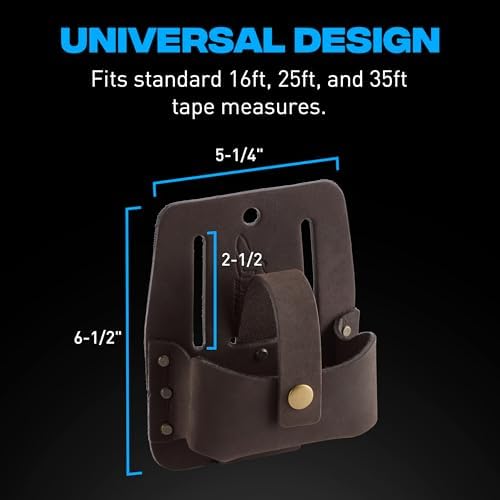 OX Tools Leather Tool Holsters & Pouches – Hammer, Tape Measure, Utility & - Image 3