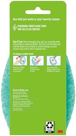 Scotch-Brite Non-Scratch Tub & Tile Scrubber Refill Pads, 6 Pack - Image 6