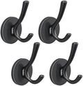 ULIBERMAGNET Strong Magnetic Double Hooks, 4 Pack Heavy Duty Sturdy Coat by ULIBERMAGNET