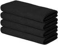 Artoid Mode 100% Cotton Black Waffle Weave Kitchen Dish Cloths, 13x28 Inch by ArtoidMode