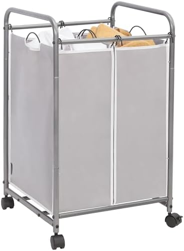 STORAGE MANIAC Laundry Sorter 2 Section, 90 L Gal Laundry Hamper by STORAGEMANIAC