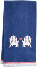Ritz 2-Piece Cotton Velour Bathroom Hand Towel Set, Embroidered Adirondack by RITZ