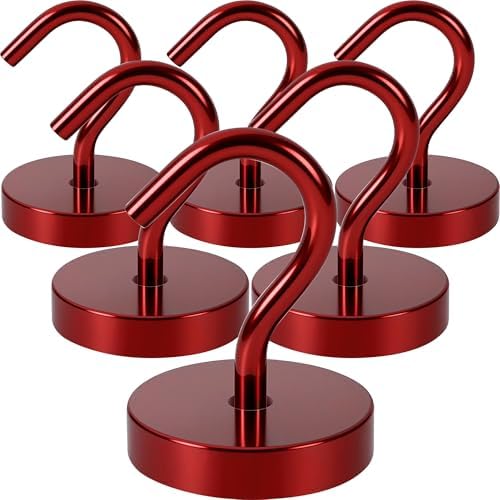 Neosmuk Magnetic Hooks Large Opening, 80lb+ Cruise Hooks, 6 Pack by Neosmuk