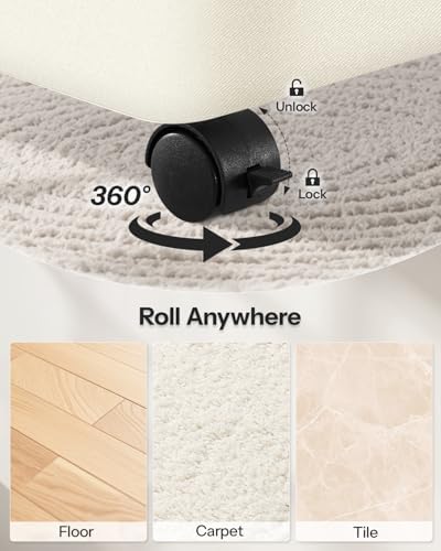 Double Laundry Basket with Wheels and Lid, 150L Clothes Hampers - Image 3