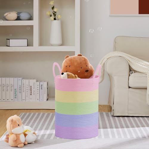 VIPOSCO 72L Tall Woven Laundry Basket Hamper - Image 2