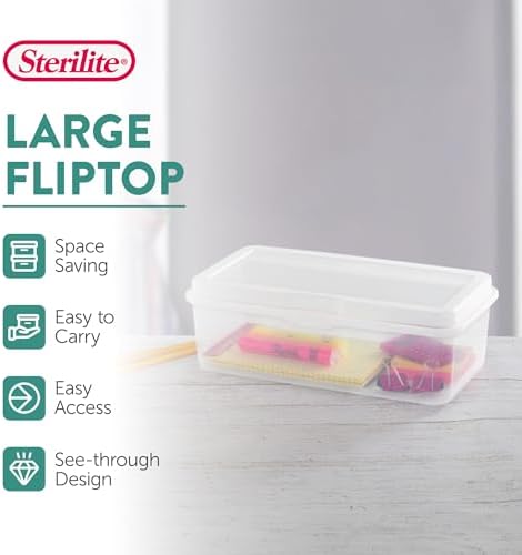 Sterilite Rectangular Large FlipTop - Image 2