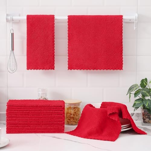 Homaxy 12 Pack Super Soft Absorbent Dish Towels - Image 6