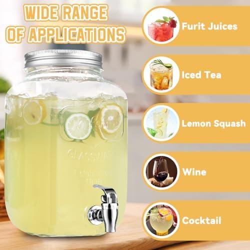 2 Gallon Glass Drink Dispensers - Image 6