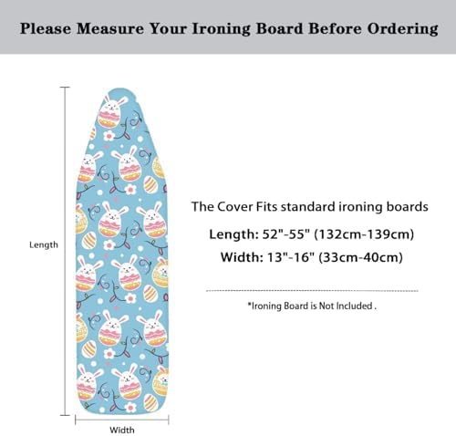 Flashideas Cute Bunny Ironing Board Cover and Pad Standard Size Ironing Board - Image 6