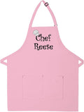Made in the USA Personalized Embroidered Premium Adult Apron for Men Women Fathers Mothers Day Kitchen BBQ Grilling Gift