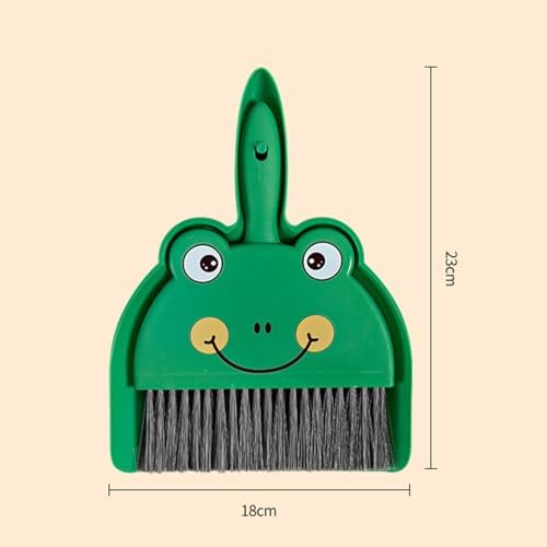 Mini Dustpan and Brush Set, Cartoon Small Broom and Dustpan Cleaning Set Hand - Image 2