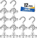 MIKEDE 12 Pack Magnetic Hooks Heavy Duty 85lbs Strong Magnets by MIKEDE