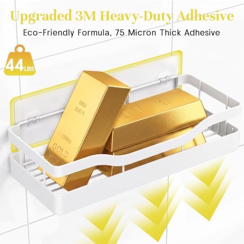 Heavy-Duty Adhesive Shower Shelves - Image 3