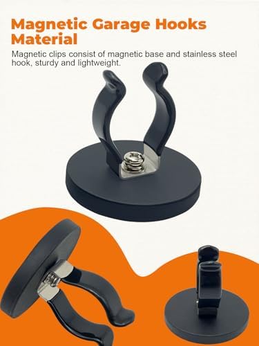 Universal Magnetic Garage Hooks, Magnet Base - Image 4