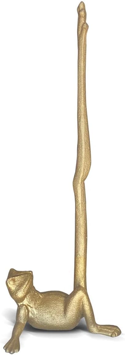 WallCharmers Gold Paper Towel Holder, Metal Toilet or Kitchen Paper Holder by WallCharmers