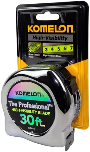 Komelon 430HV High-Visibility Professional Tape Measure, 30-Feet by 1-Inch - Image 2