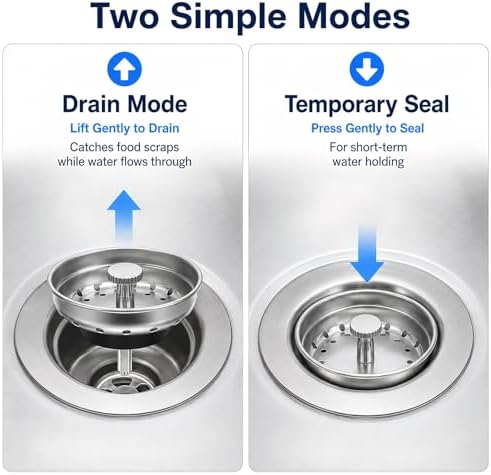 Kingrol 4 Pack Kitchen Sink Strainer Baskets - Image 5